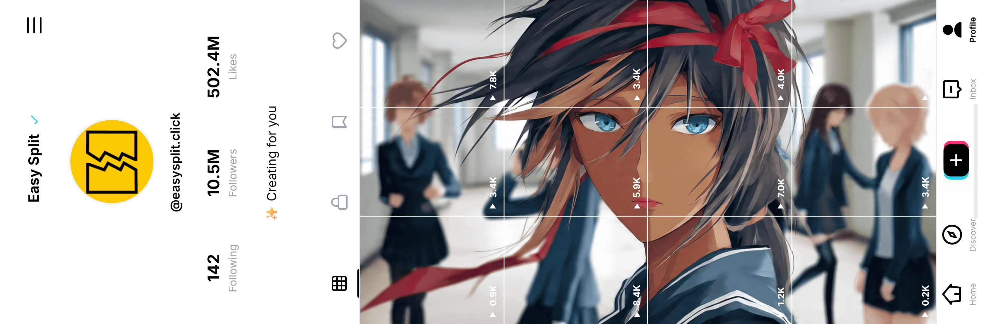 Create Impressive 'Giant Grid' TikTok Profiles